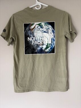 The North Face Olive Green Graphic Short Sleeve Tee